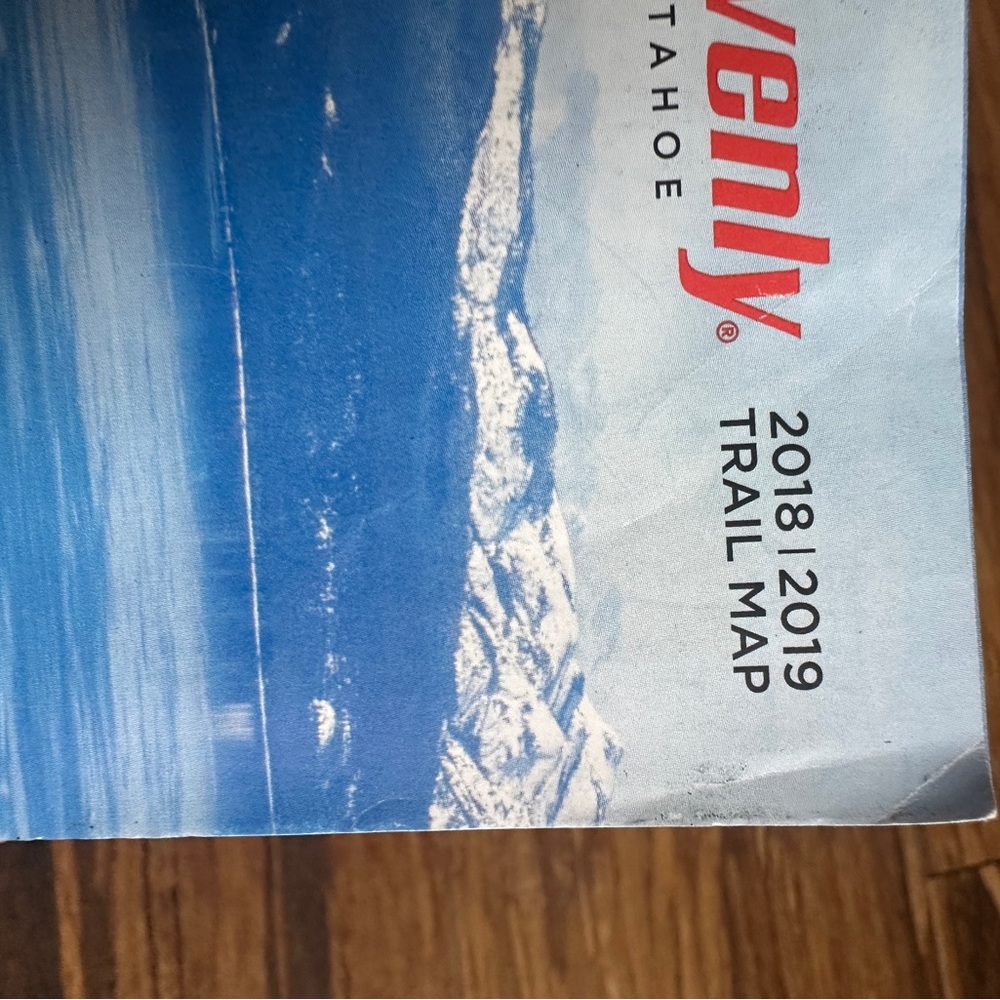 Heavenly Tahoe Trail Map 2018/2019